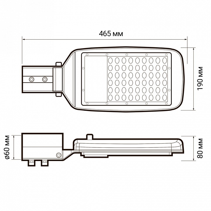 Консольный светильник Jazzway  PSL 06 80w SENSOR 5000K IP65