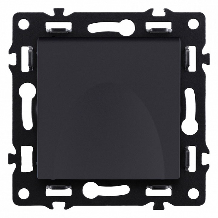 Розетка с заземлением с крышкой, без рамки Kollinger Asthetik AS-015BK