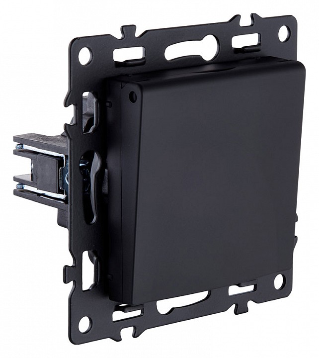 Розетка с заземлением с крышкой, без рамки Kollinger Asthetik AS-015BK