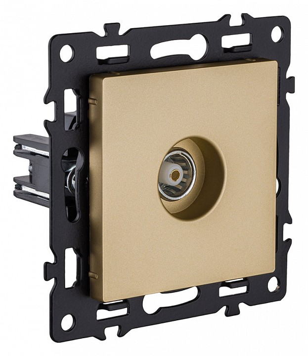 ТВ-розетка и SAT-розетка оконечная без рамки Kollinger Asthetik AS-021GD