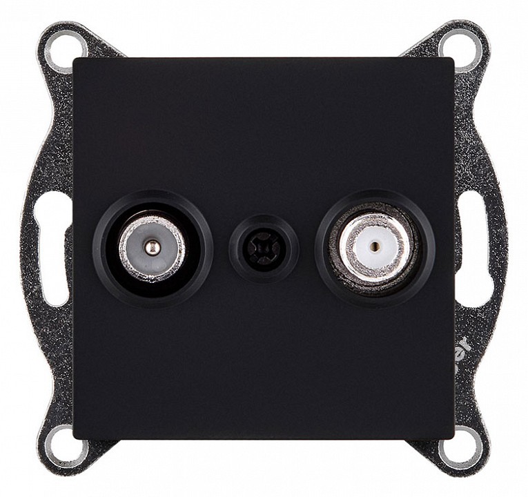 ТВ-розетка и SAT-розетка оконечная без рамки Kollinger  REA-035BM