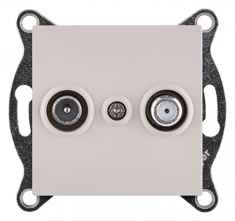 ТВ-розетка и SAT-розетка оконечная без рамки Kollinger  REA-035CM