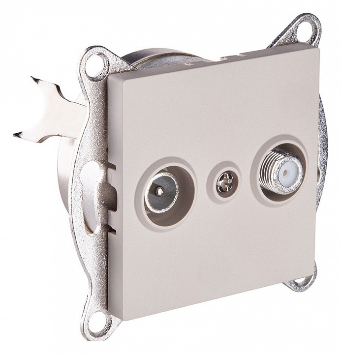 ТВ-розетка и SAT-розетка оконечная без рамки Kollinger  REA-035CM