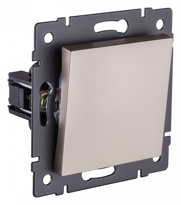 Выключатель одноклавишный без рамки Kollinger  REA-S-005GD