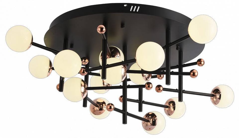 Потолочная люстра Natali Kovaltseva Loft Led LED LAMPS 81344 GOLD BLACK
