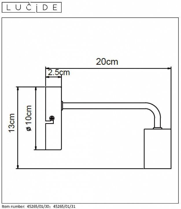 Бра Lucide Scott 45265/01/30