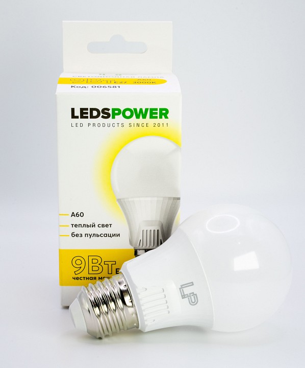 Лампа светодиодная LEDS POWER A60 006581