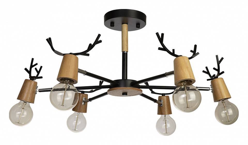 Люстра на штанге Loft it Sven 10024/6 Black