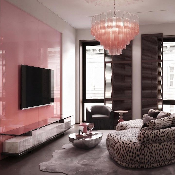 Подвесная люстра Loft it Murano 10580/600 Clear pink