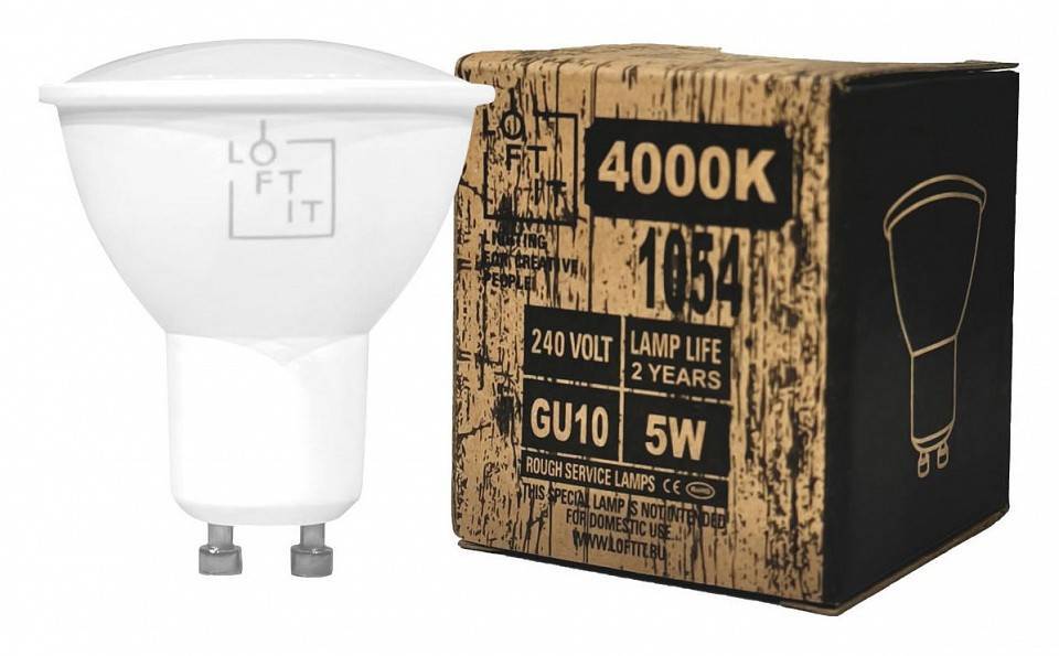 Лампа светодиодная Loft it Bulb GU10 5Вт 4000K GU1054LED