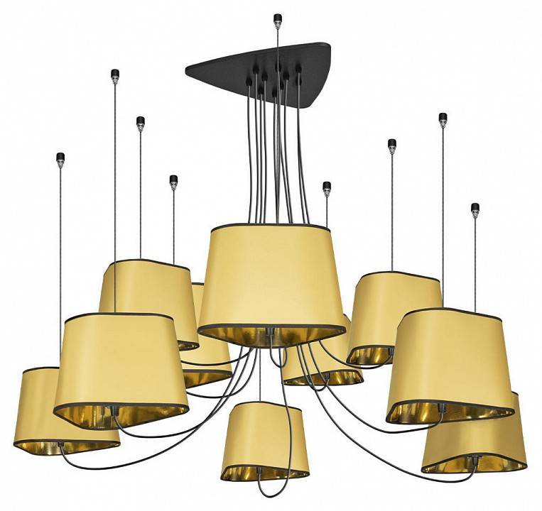 Подвесная люстра Loft It Nuage 10 ламп желтая LOFT1163-10YL