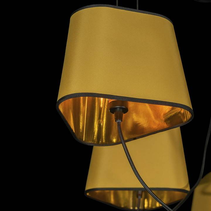 Подвесная люстра Loft It Nuage 10 ламп желтая LOFT1163-10YL