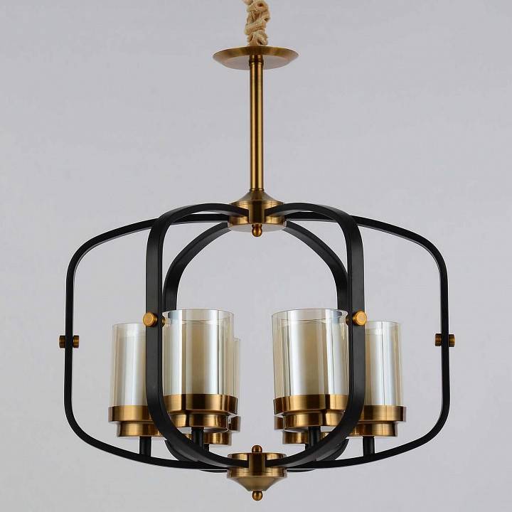 Подвесная люстра Lumina Deco Bonton LDP 1221-6 BK+MD