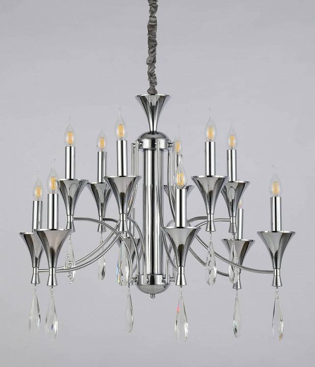 Подвесная люстра Lumina Deco Libero LDP 1230-12 CHR