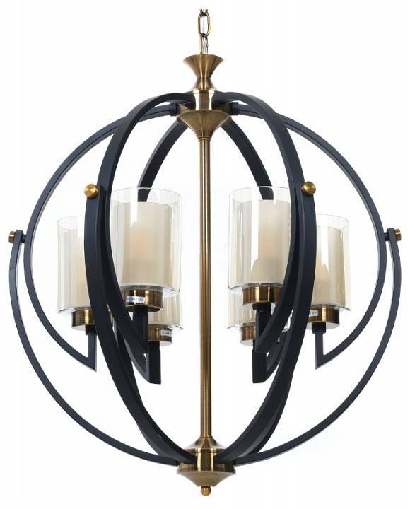 Подвесная люстра Lumina Deco Bergen LDP 1232-6 BK+MD