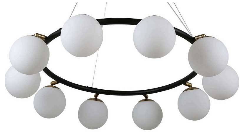 Подвесная люстра LUMINA DECO Modica LDP 6032-10 BK+MD