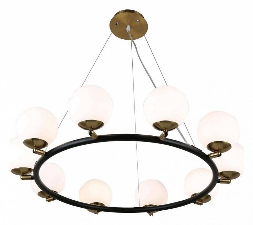 Подвесная люстра LUMINA DECO Modica LDP 6032-10 BK+MD