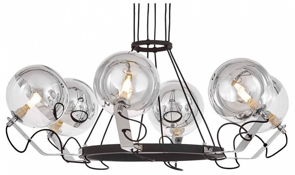 Подвесная люстра LUMINA DECO MARSEO LDP 9110-6 BK+CHR