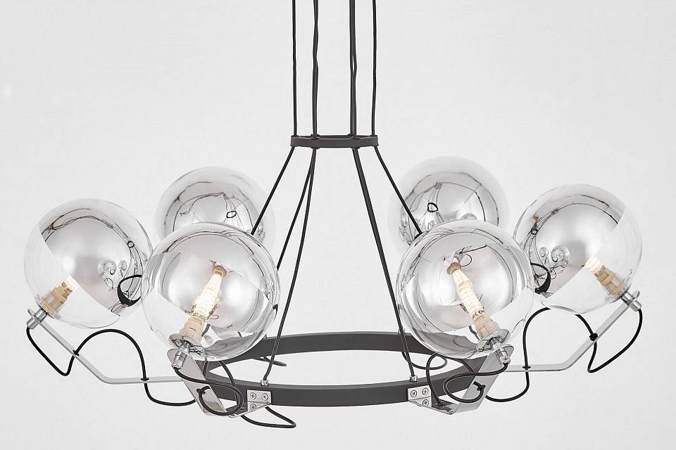 Подвесная люстра LUMINA DECO MARSEO LDP 9110-6 BK+CHR