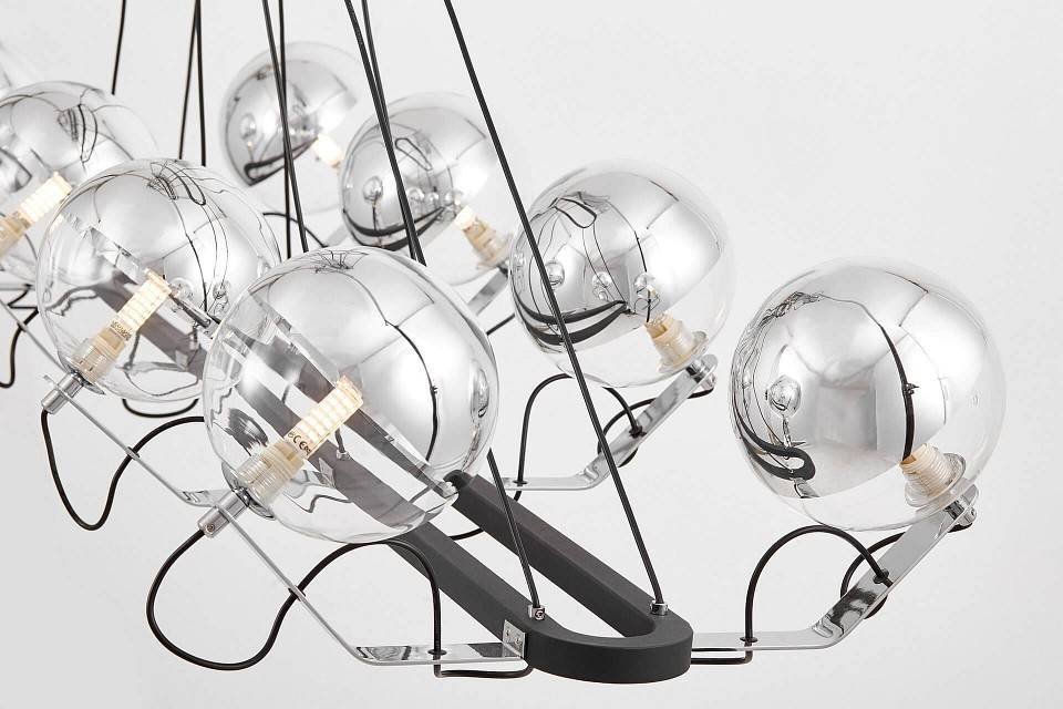 Подвесная люстра LUMINA DECO MARSEO LDP 9110-8-PR BK+CHR