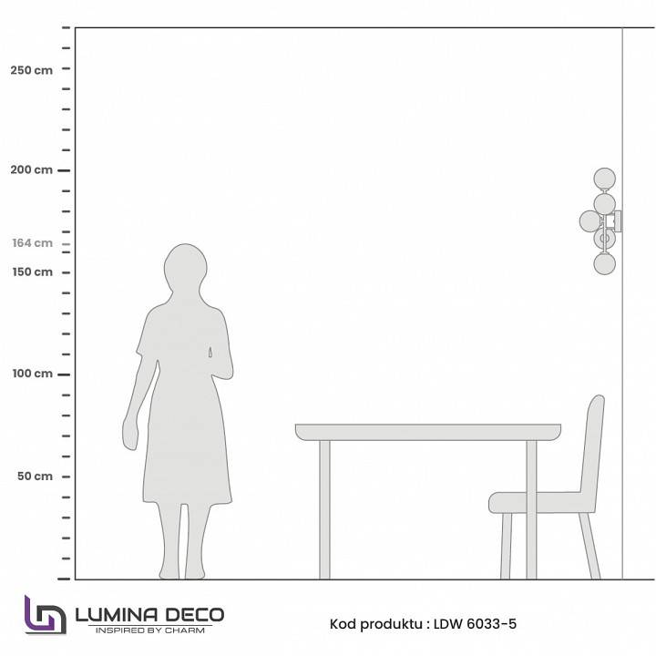 Бра Lumina Deco Marsiada LDW 6033-5 F.GD