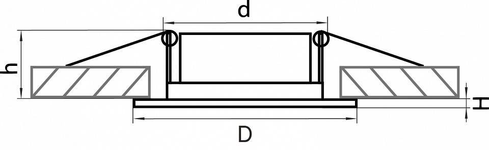 Встраиваемый светильник Lightstar Lega 011057