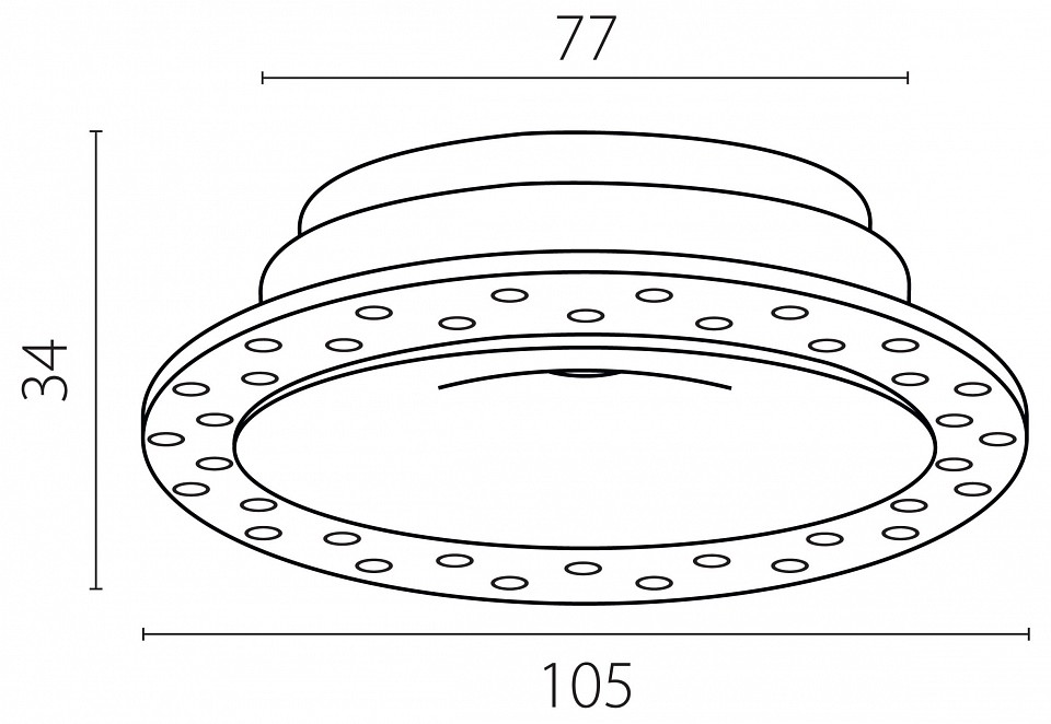 Рамка на 1 светильник Lightstar Spira 074206-01