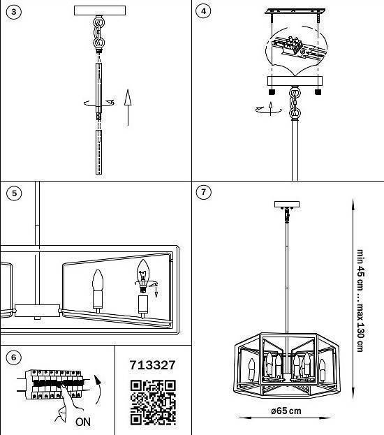 Люстра на штанге Lightstar Regolo 713327