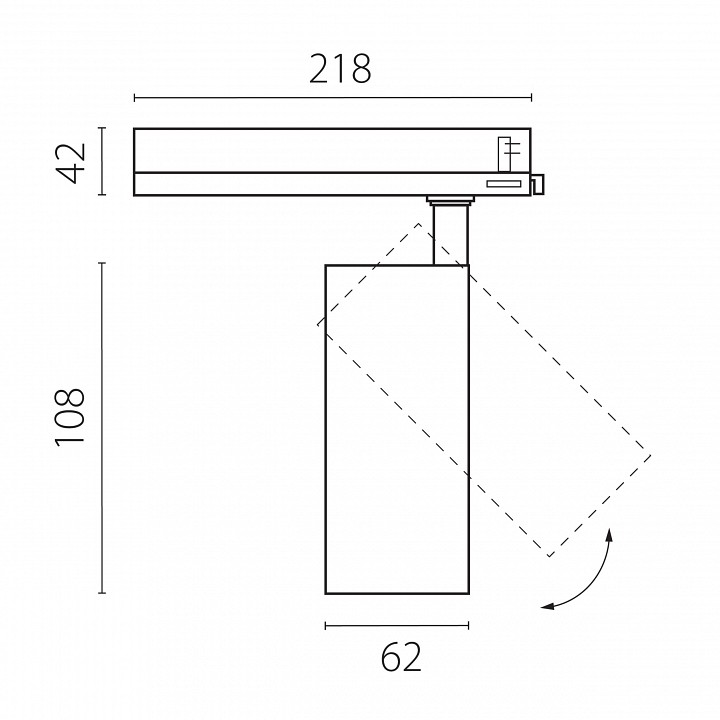 Светильник на штанге Lightstar Alta Base A5136TRIAC