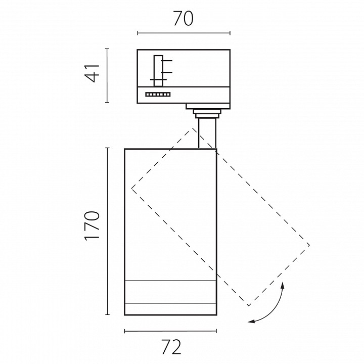 Светильник на штанге Lightstar Canno Pro C4206QT