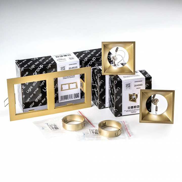 Встраиваемый светильник Lightstar Domino D5230303GMOD