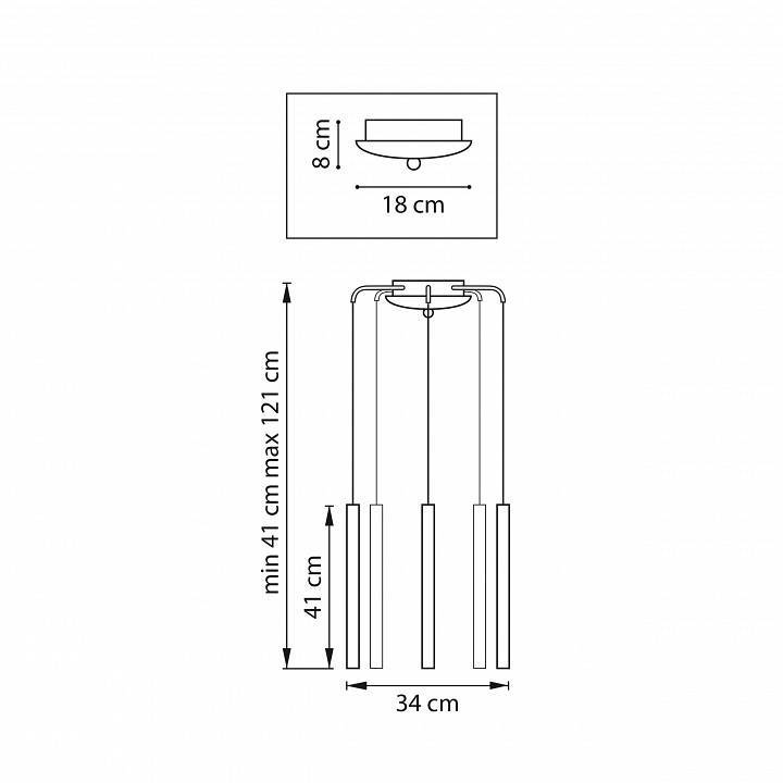 Подвесная люстра Lightstar Tubo L5T747233