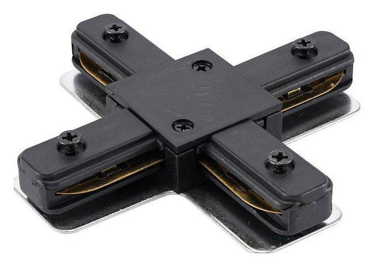 Соединитель X-образный для треков Lucia Tucci Concone черный LTP-CN001X-B