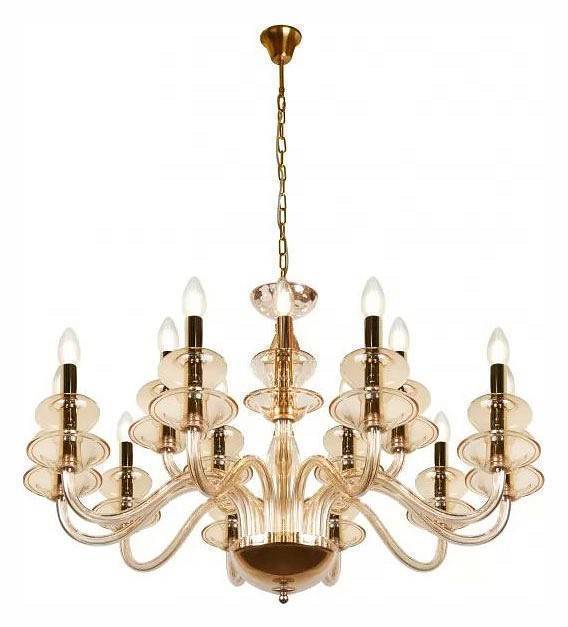 Подвесная люстра iLamp Mercury P9448-10+5 Gold