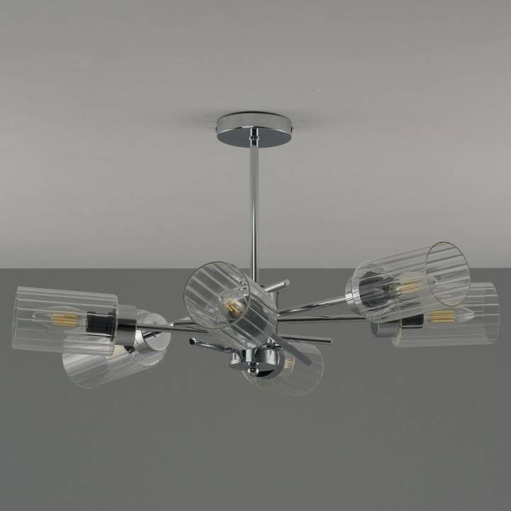 Люстра на штанге Moderli Frosty 6 ламп V10811-6P