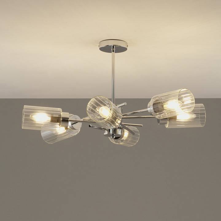 Люстра на штанге Moderli Frosty 6 ламп V10811-6P