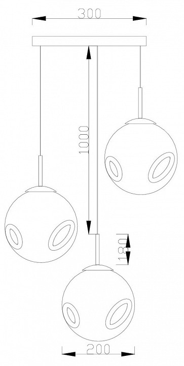 Подвесной светильник Moderli Amo V11523-3P