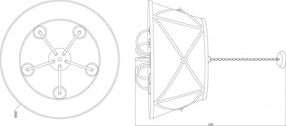 Подвесной светильник Moderli Berta V1260-5P