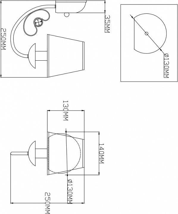 Бра Moderli Daniel V2490-1W