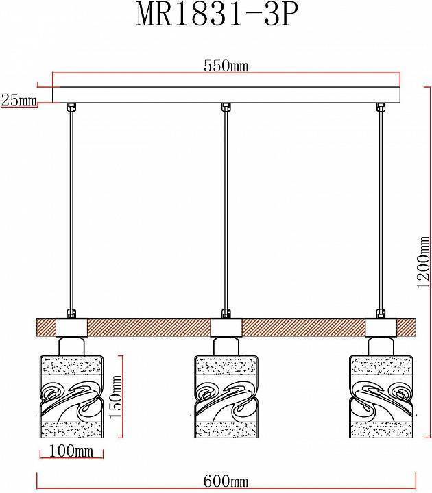 Подвесной светильник MyFar Olivia MR1831-3P