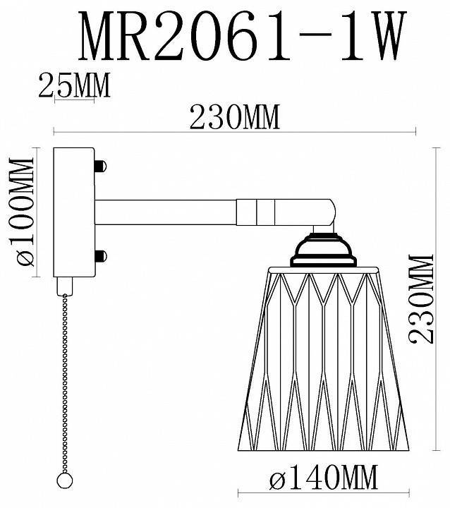Бра MyFar Natalie MR2061-1W