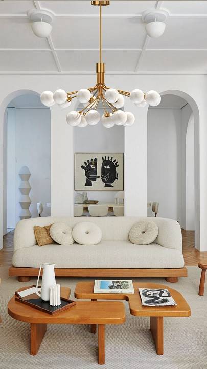 Люстра на штанге Milosh Tendence 856 18 ламп 0856CL-18CO