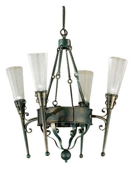 Подвесная люстра MM Lampadari Fiaccole 4 лампы 6231/4 V0007