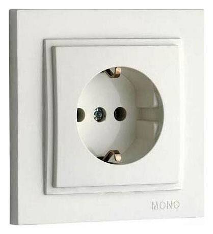 Розетка с заземлением Mono Electric Despina 102-010021-117