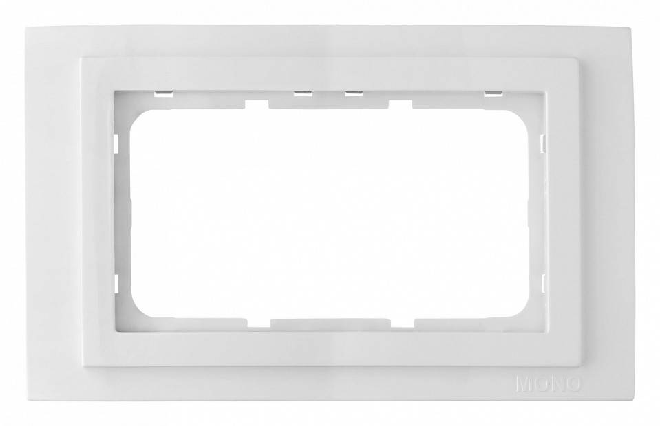Рамка 2 поста Mono Electric Despina серебристый металлик 102-190000-165