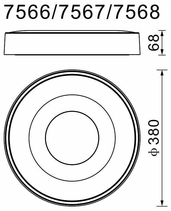 Накладной светильник Mantra Coin 7567