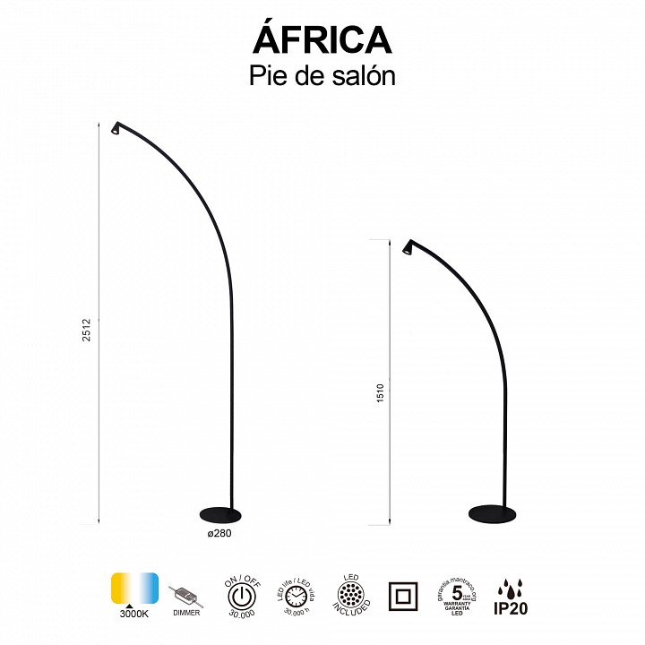 Торшер Mantra Africa 9417