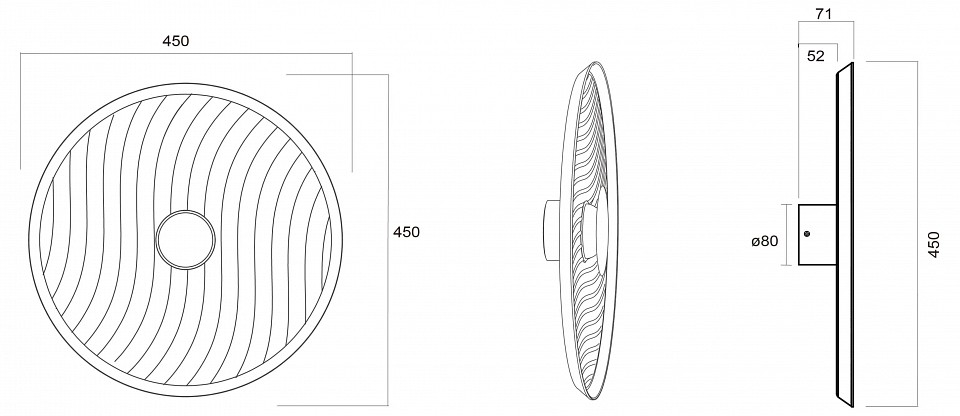 Накладной светильник Mantra Acustic 9442
