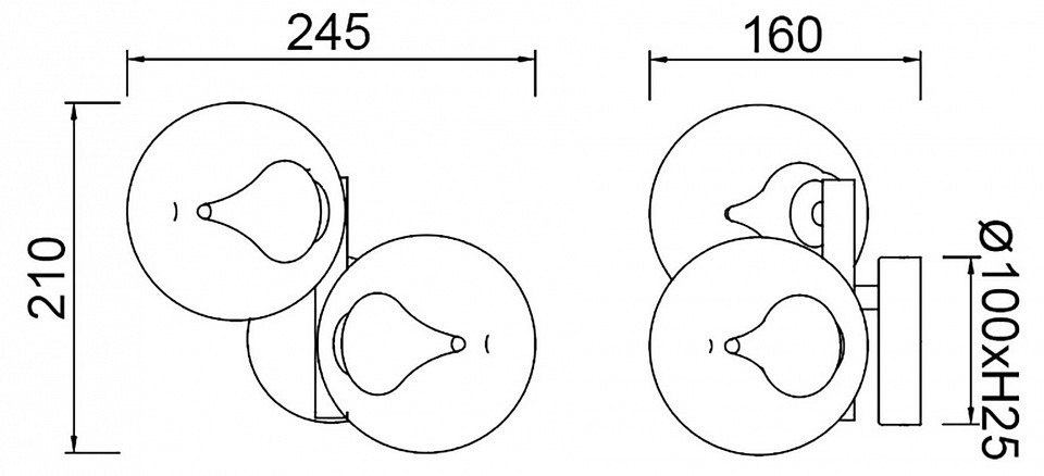 Бра Mantra Andromeda 9554