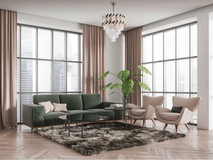 Подвесная люстра De City Бриз 6x60 Вт E14 111016206